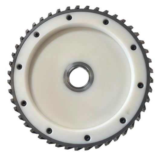 14” 1-1/2” Teflon Milling Wheel
